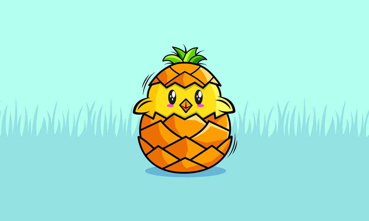 Wallpaper Chicken Fruit Baby  - Samilustrando / Pixabay